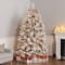 7.5ft. Pre-Lit Flocked Bavarian Pine Artificial Christmas Tree, Clear Lights